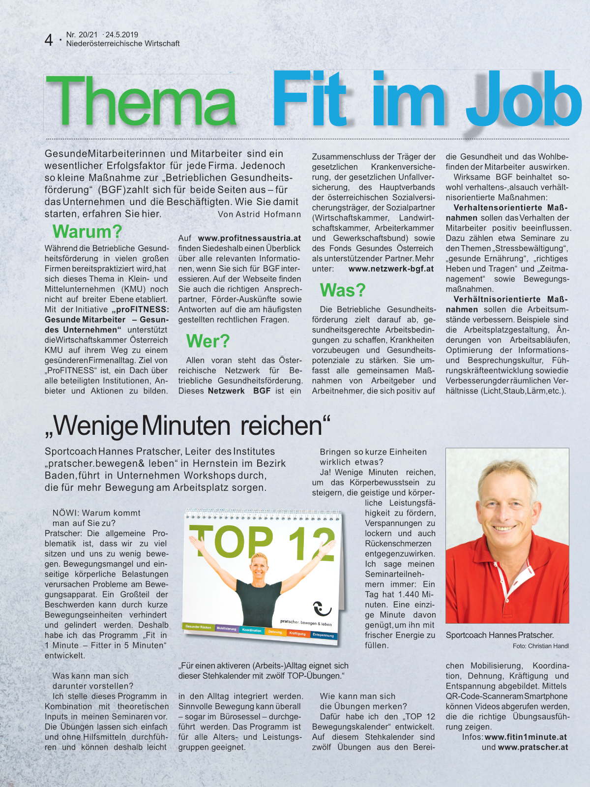 Fit im Job